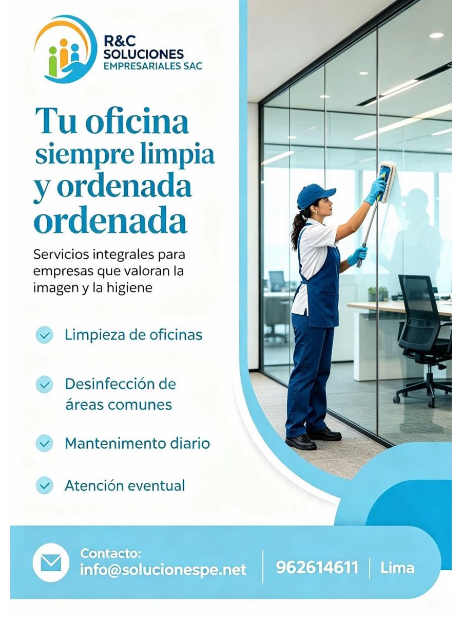 Limpieza de oficinas de R&CH Soluciones Empresariales
